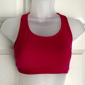 Vintage Body Moves 80s Athletic Sports Bra Red
